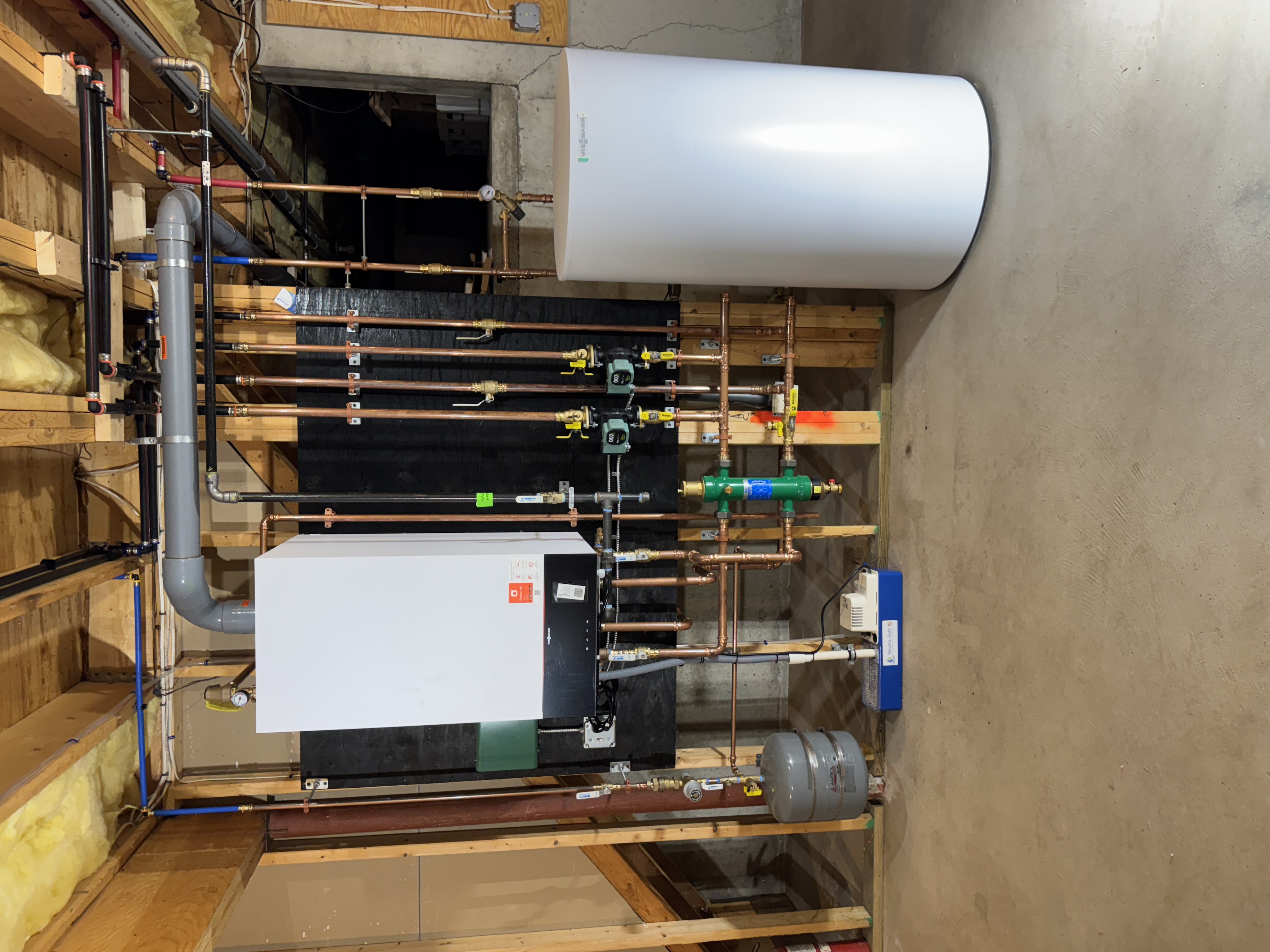 Complete hydronic heating system